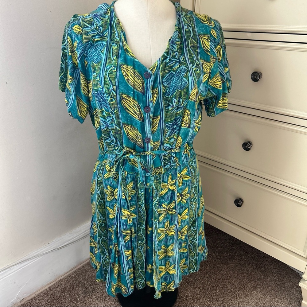 1990s Romper jumpsuit shorts with over skirt Studio 25 size M